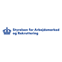 Logo: Styrelsen for Arbejdsmarked og Rekruttering